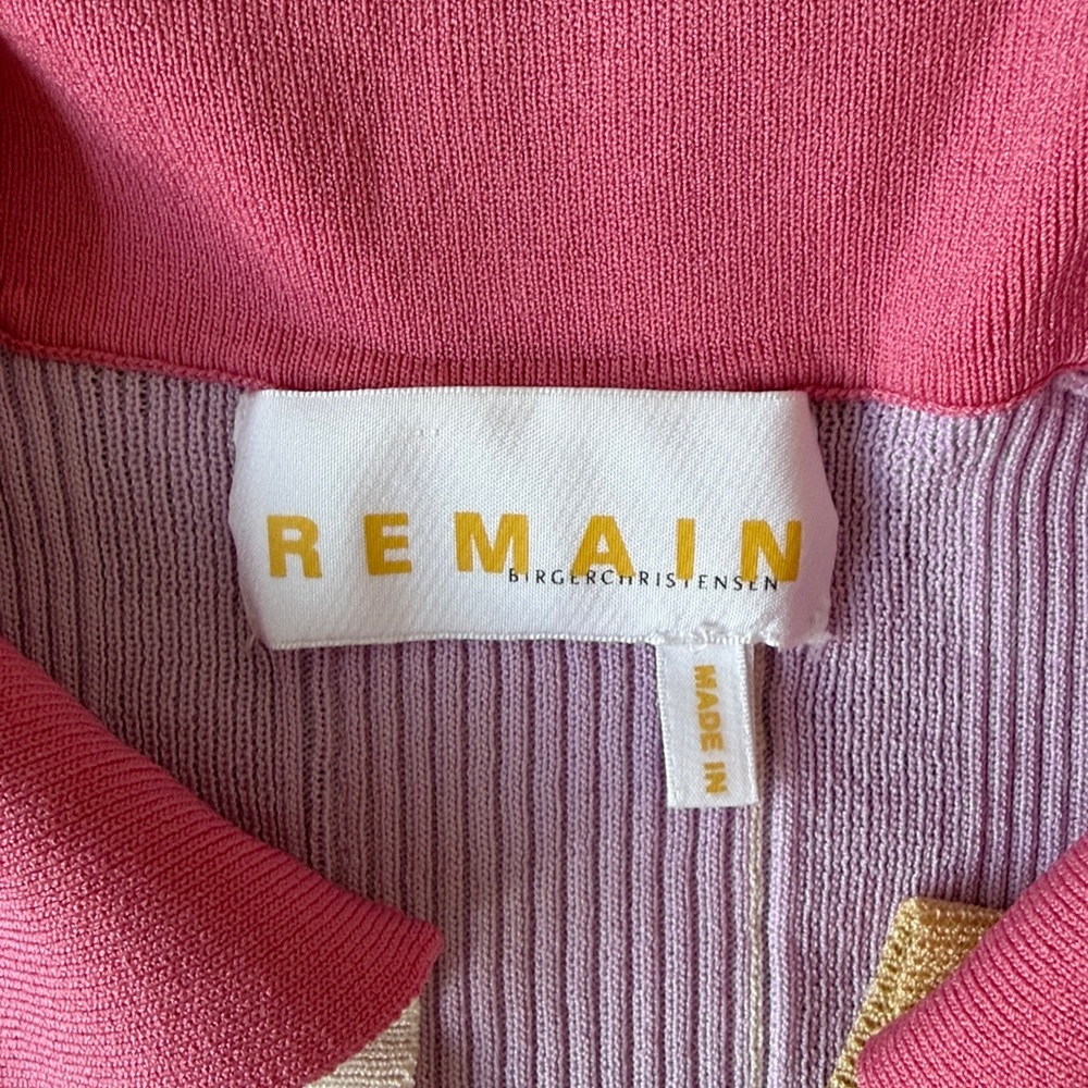 Remain by Birger Christen size 0 lavender and pink color block midi dress - Picture 5 of 8